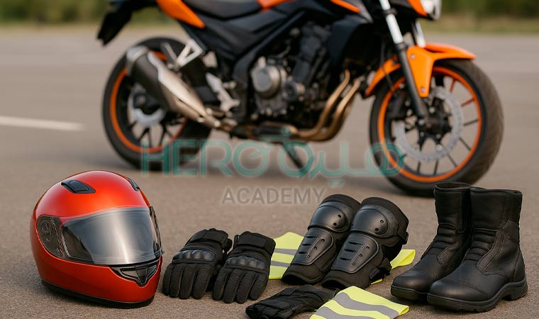 تجهیزات ضروری برای شروع آموزش موتورسواری