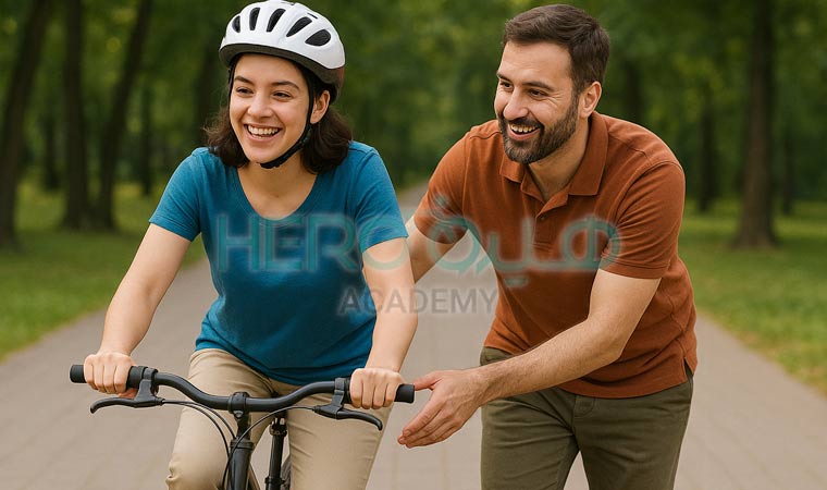 تجربه آموزش اولین دوچرخه سواری